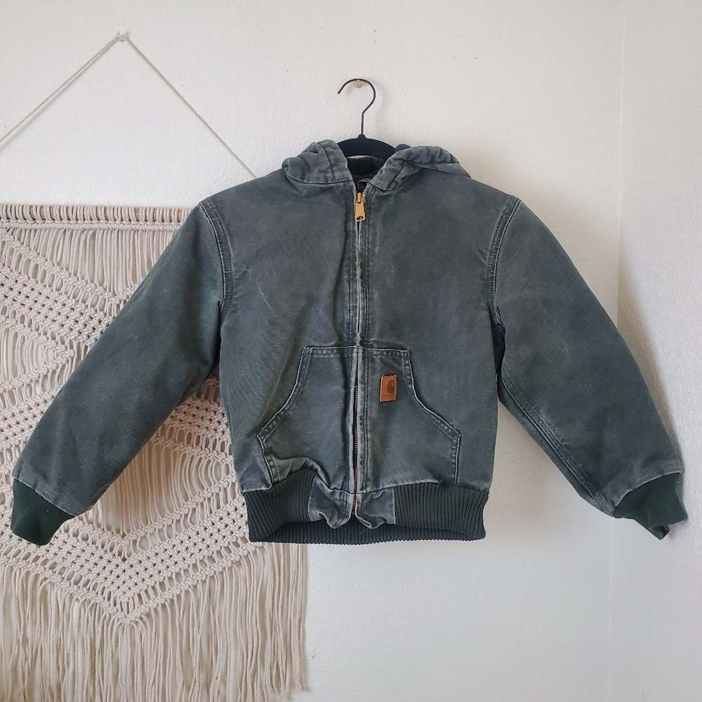 Kids Green Hooded Jacket